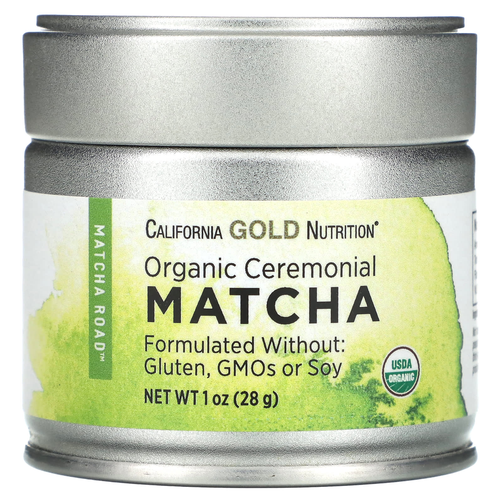 California Gold Nutrition-MATCHA ROAD-Organic Ceremonial Matcha-1 oz (28 g)