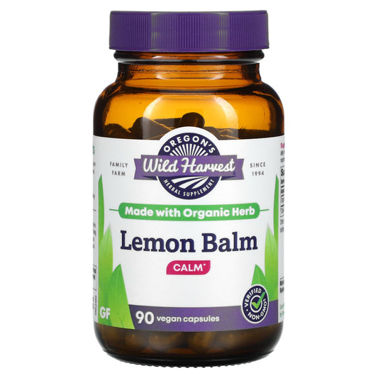 Oregon's Wild Harvest-Lemon Balm-90 Vegan Capsules