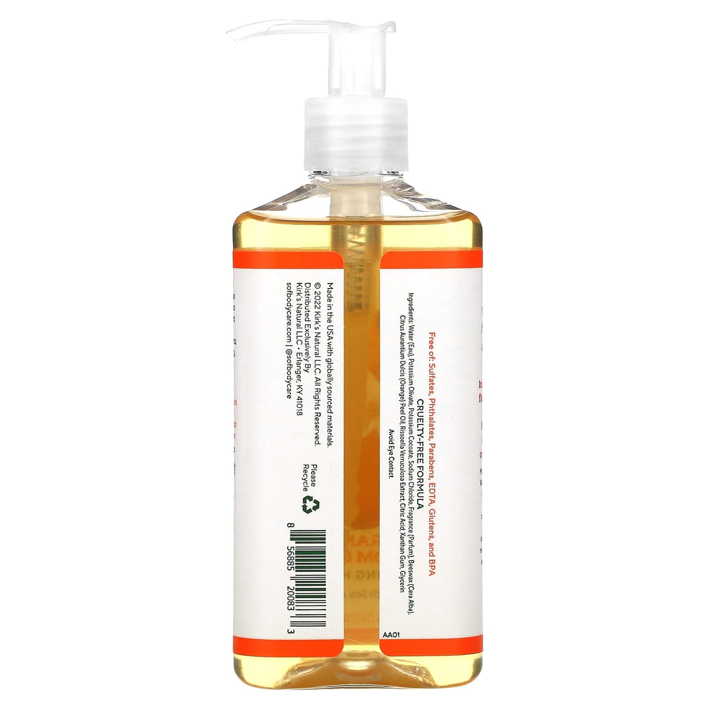 SoF, Nourishing Hand Wash, Orange Blossom & Honey, 8 fl oz (236 ml)