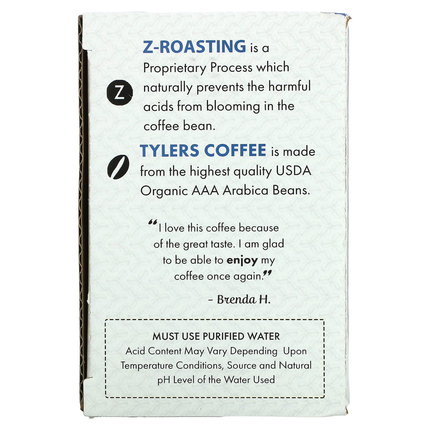 Tylers Coffees, Organic Coffee, Regular, Acid-Free, 16 K-Cup Pods, (8 g) Each