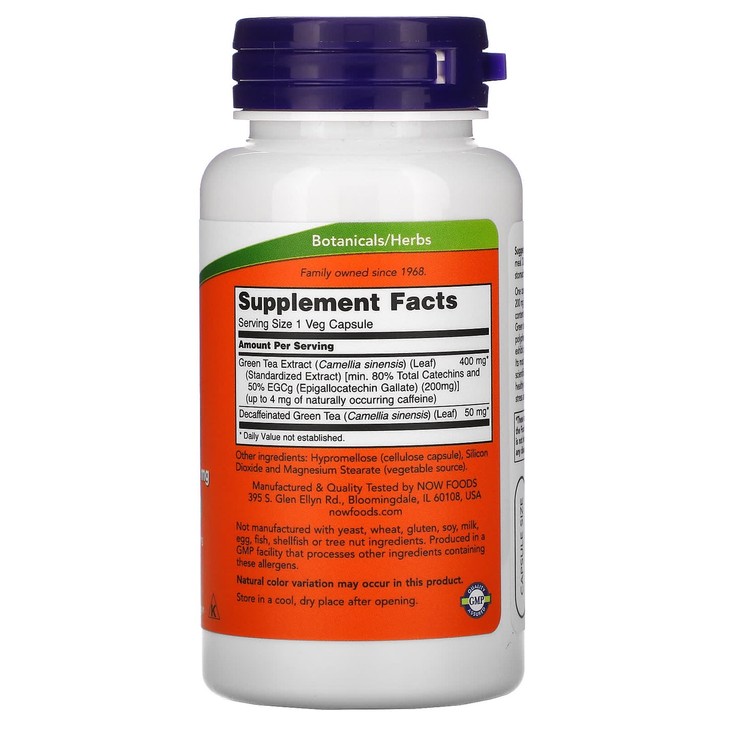 NOW Foods, EGCg, Green Tea Extract, 400 mg, 90 Veg Capsules