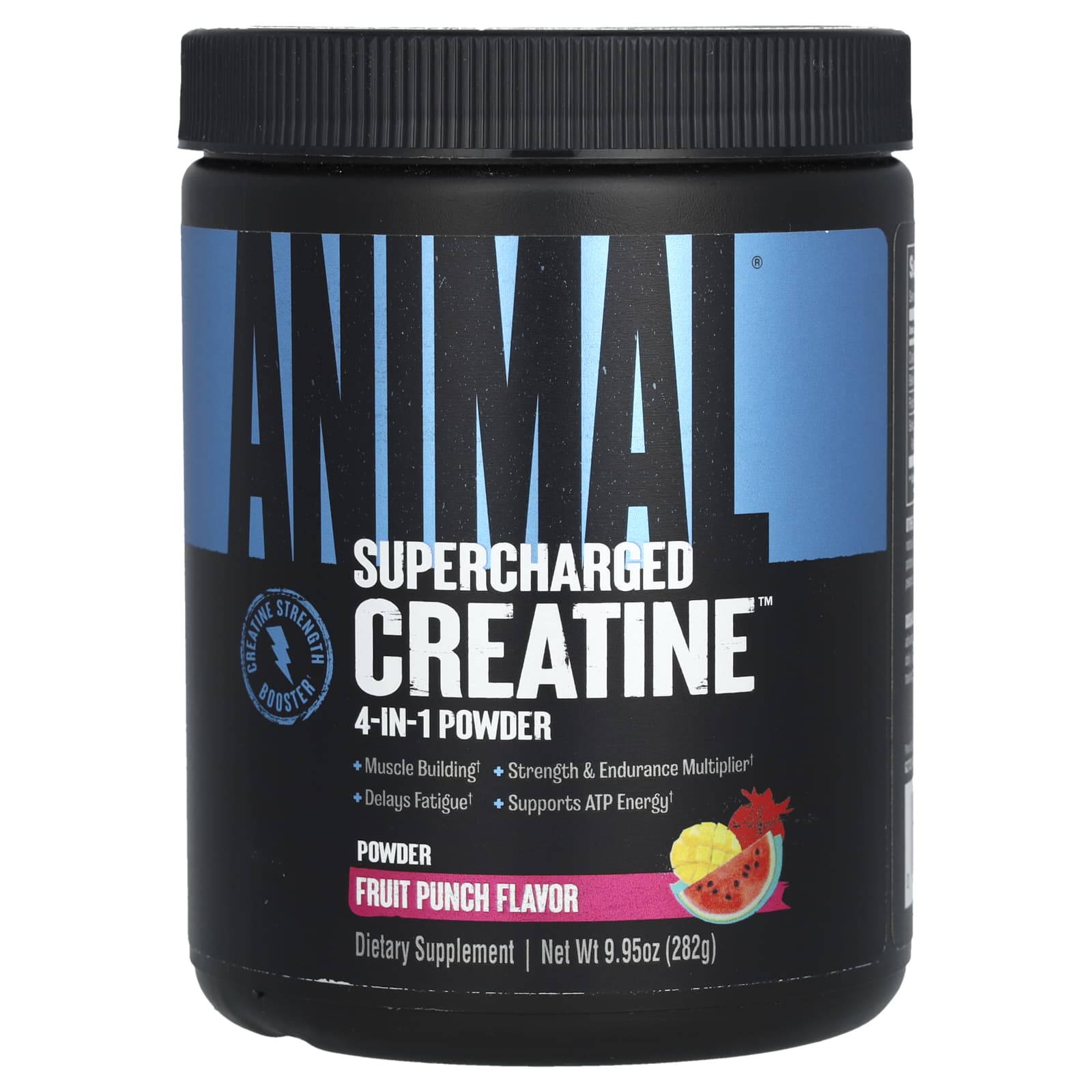 Animal-Supercharged Creatine-4-In-1 Powder-Fruit Punch-9.95 oz (282 g)