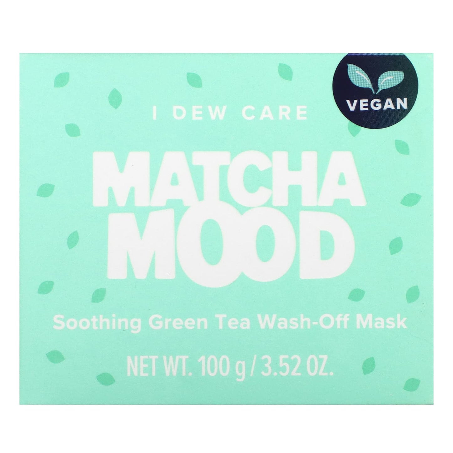 I Dew Care, Matcha Mood, Soothing Green Tea Wash-Off Beauty Mask,  3.52 oz (100 g)