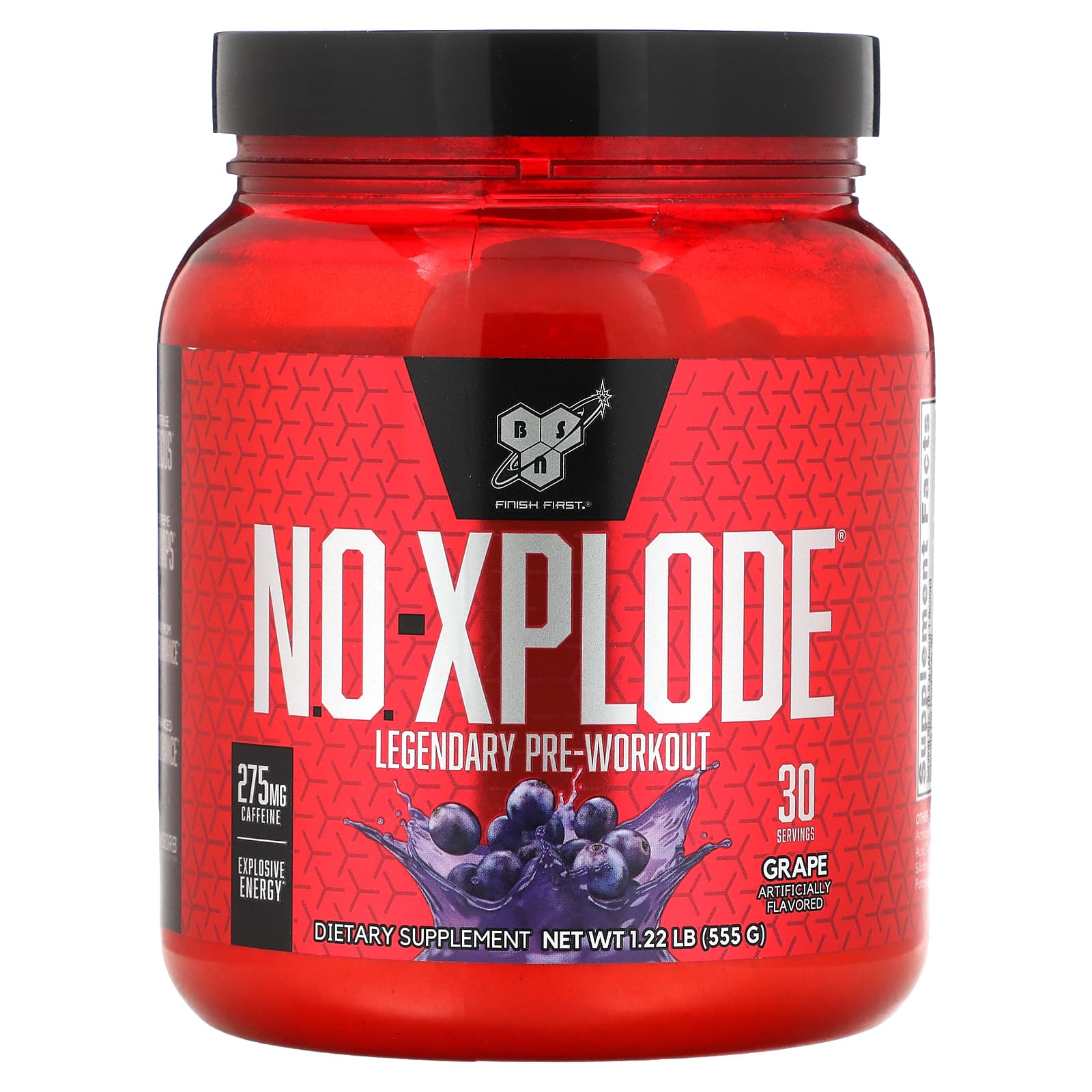 BSN-N.O.-Xplode-Legendary Pre-Workout-Grape-1.22 lbs (555 g)