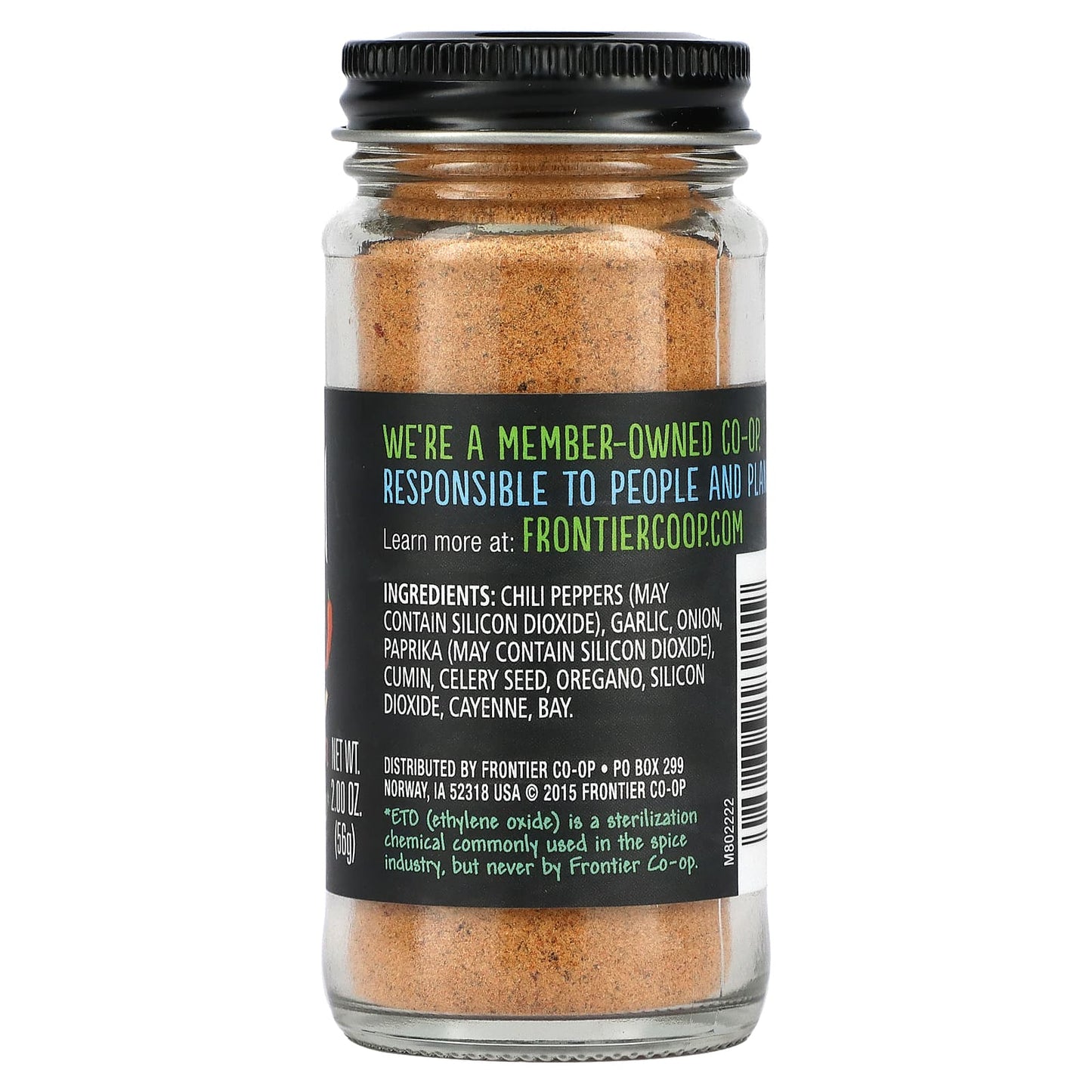 Frontier Co-op, Mexican Seasoning, With Chilis, Garlic & Onion, 2 oz (56 g)