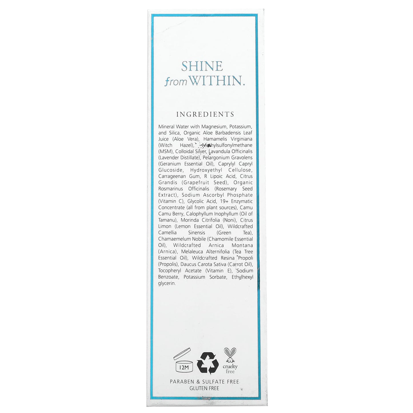 Jeffrey James Botanicals, The Toner, Refreshingly Clean Mist, 4 oz (118 ml)