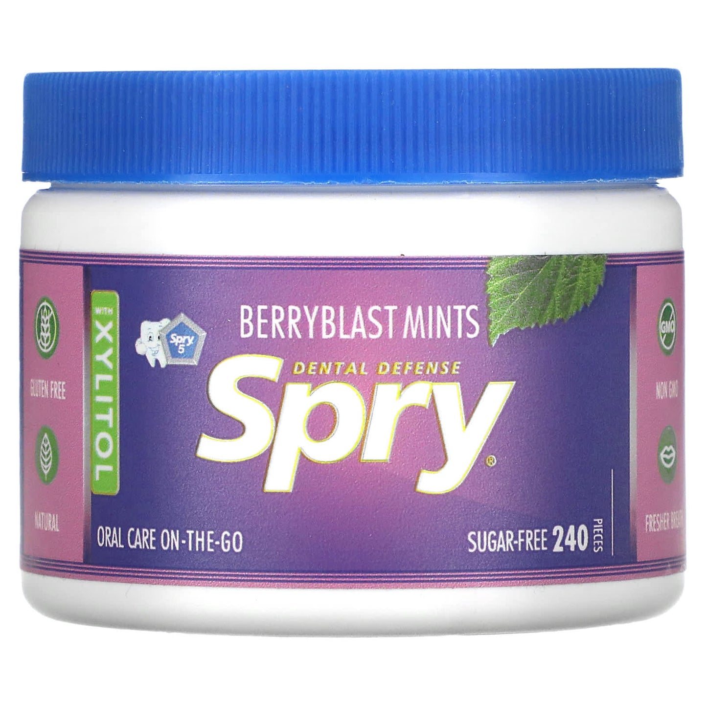 Xlear-Spry-Berryblast Mints with Xylitol-Sugar Free-240 Pieces-(144 g)