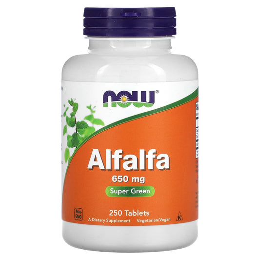 NOW Foods-Alfalfa-650 mg-250 Tablets