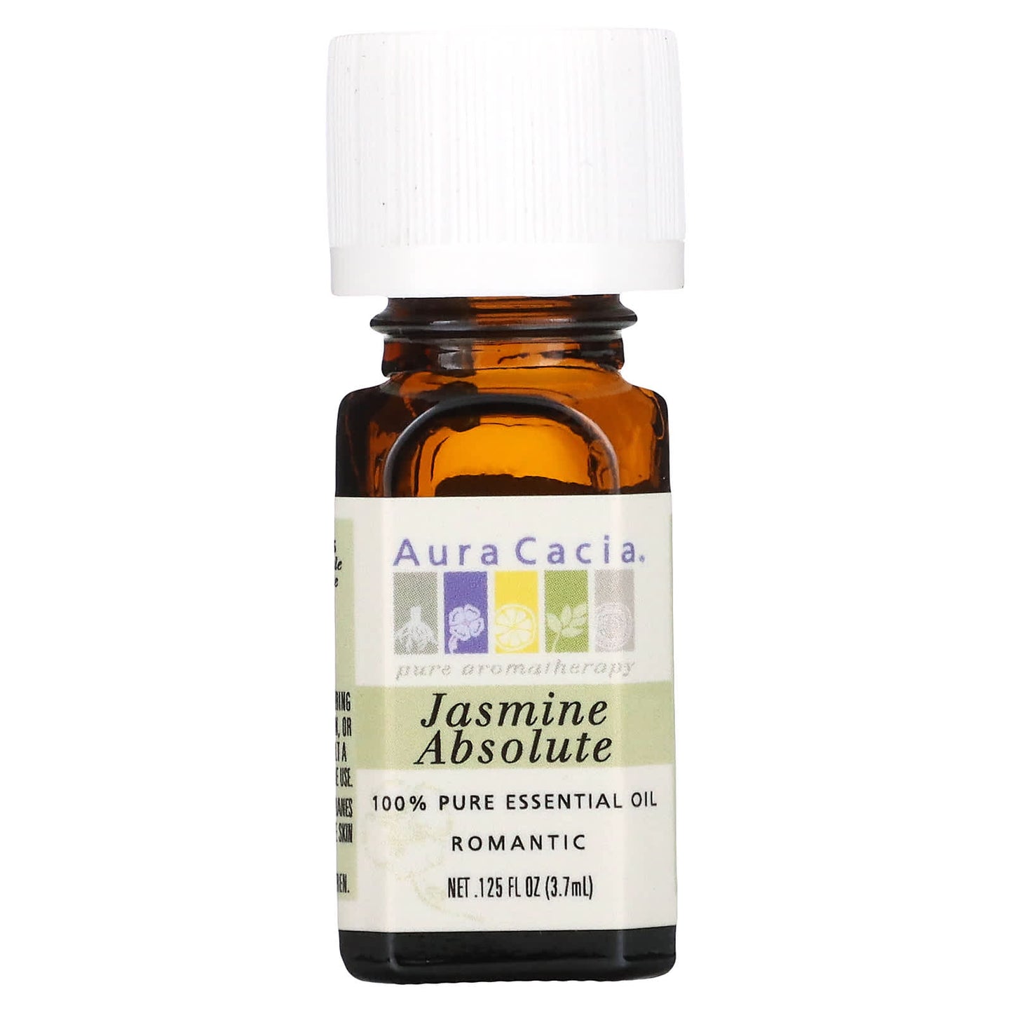 Aura Cacia-100% Pure Essential Oil-Jasmine Absolute-0.125 fl oz (3.7 ml)