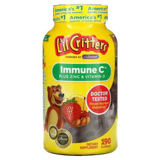 L'il Critters-Immune C Plus Zinc & Vitamin D-190 Gummies