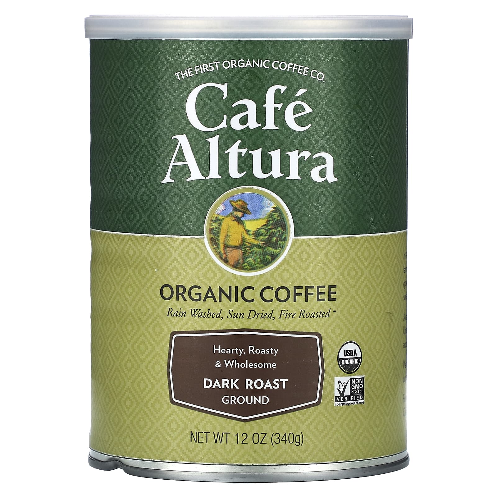 Cafe Altura-Organic Coffee-Ground-Dark Roast-12 oz (340 g)