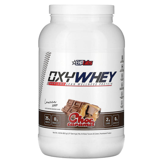 EHPlabs-OxyWhey-Lean Wellness Protein-Choc Caramel-2.03 lb (922 g)