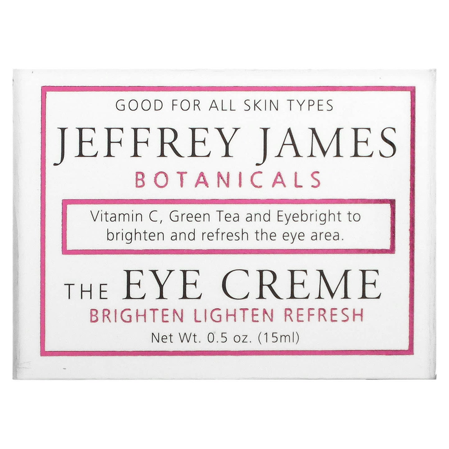 Jeffrey James Botanicals, The Eye Cream, Brighten Lighten Refresh, 0.5 oz (15 ml)