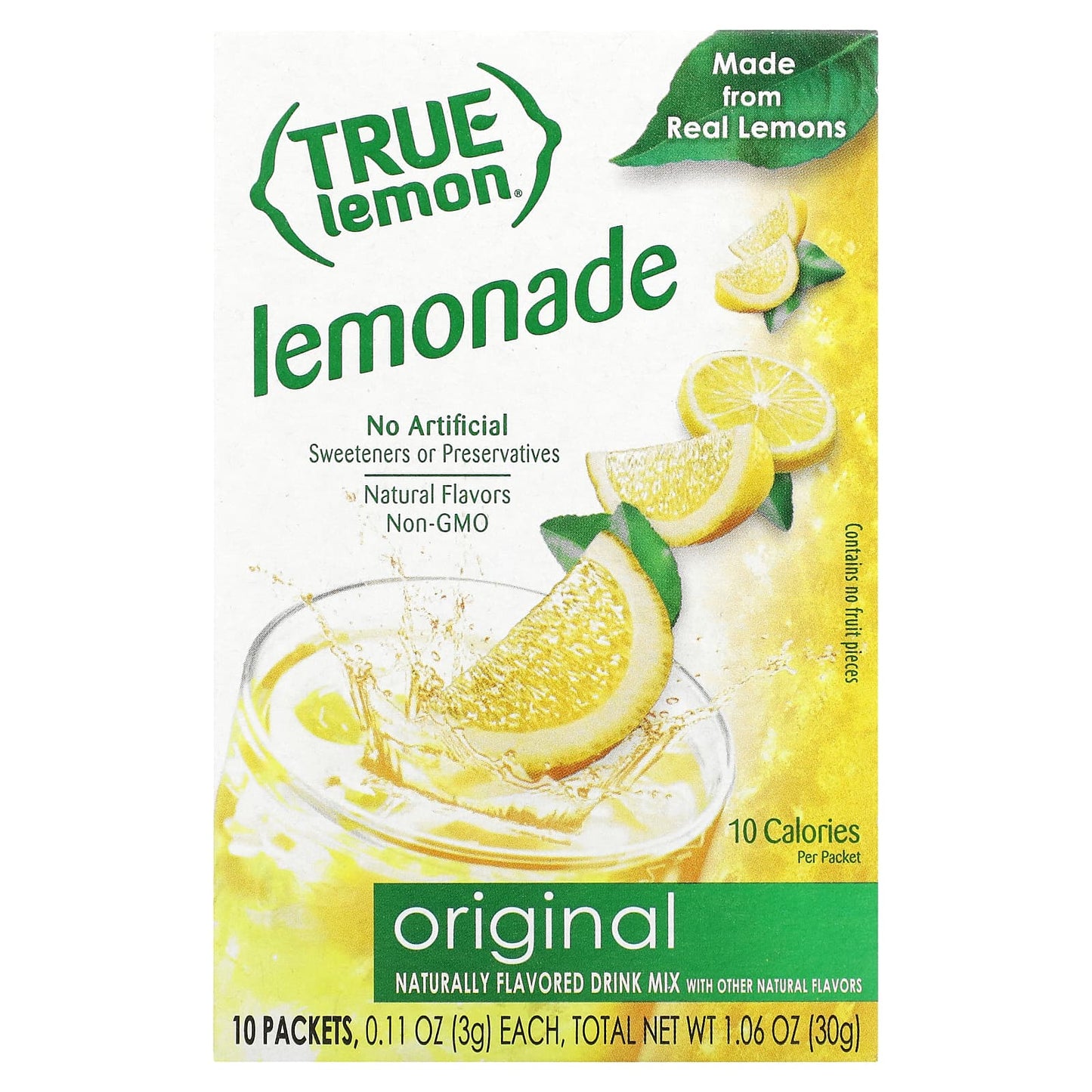 True Citrus-True Lemon-Original Lemonade-10 Packets-0.11 oz (3 g) Each