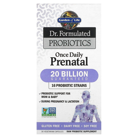 Garden of Life-Dr. Formulated Probiotics-Once Daily Prenatal-30 Vegetarian Capsules