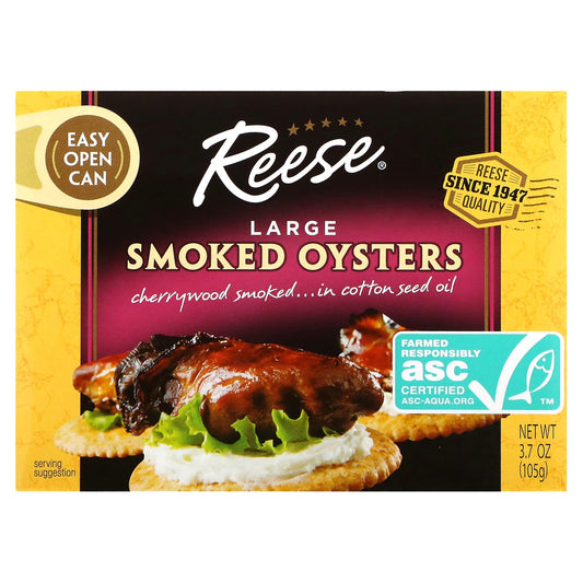 Reese-Large Smoked Oysters-3.7 oz (105 g)