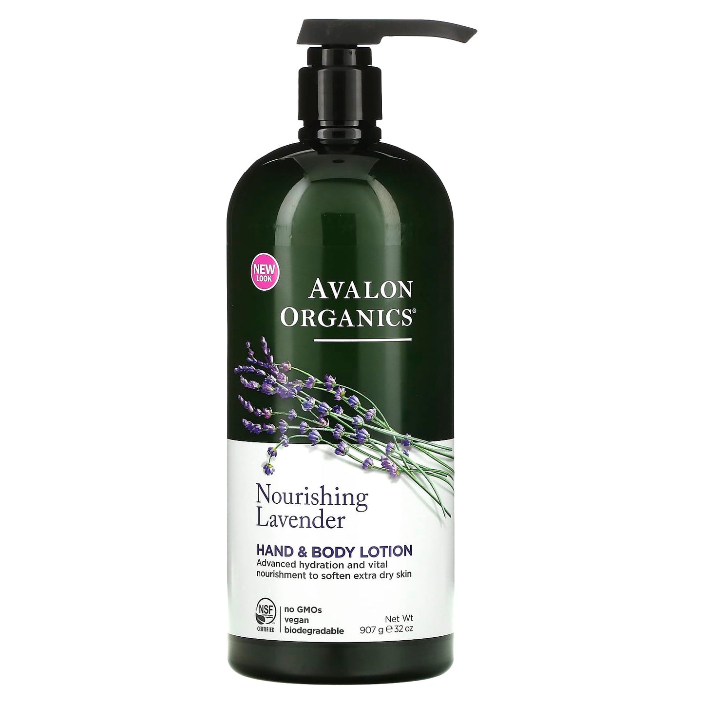 Avalon Organics-Hand & Body Lotion-Nourishing Lavender-32 oz (907 g)