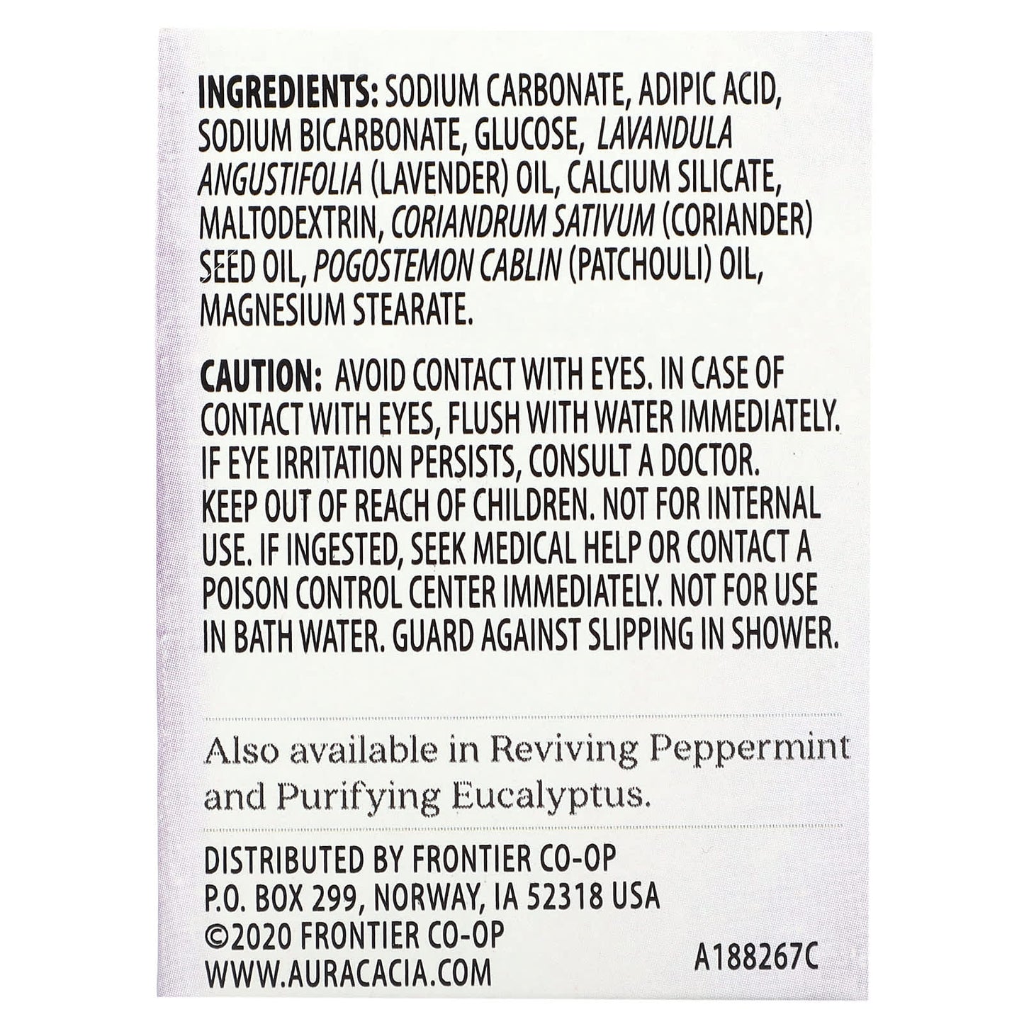 Aura Cacia, Aromatherapy Shower Tablets, Lavender, 3 Tablets, 1 oz Each