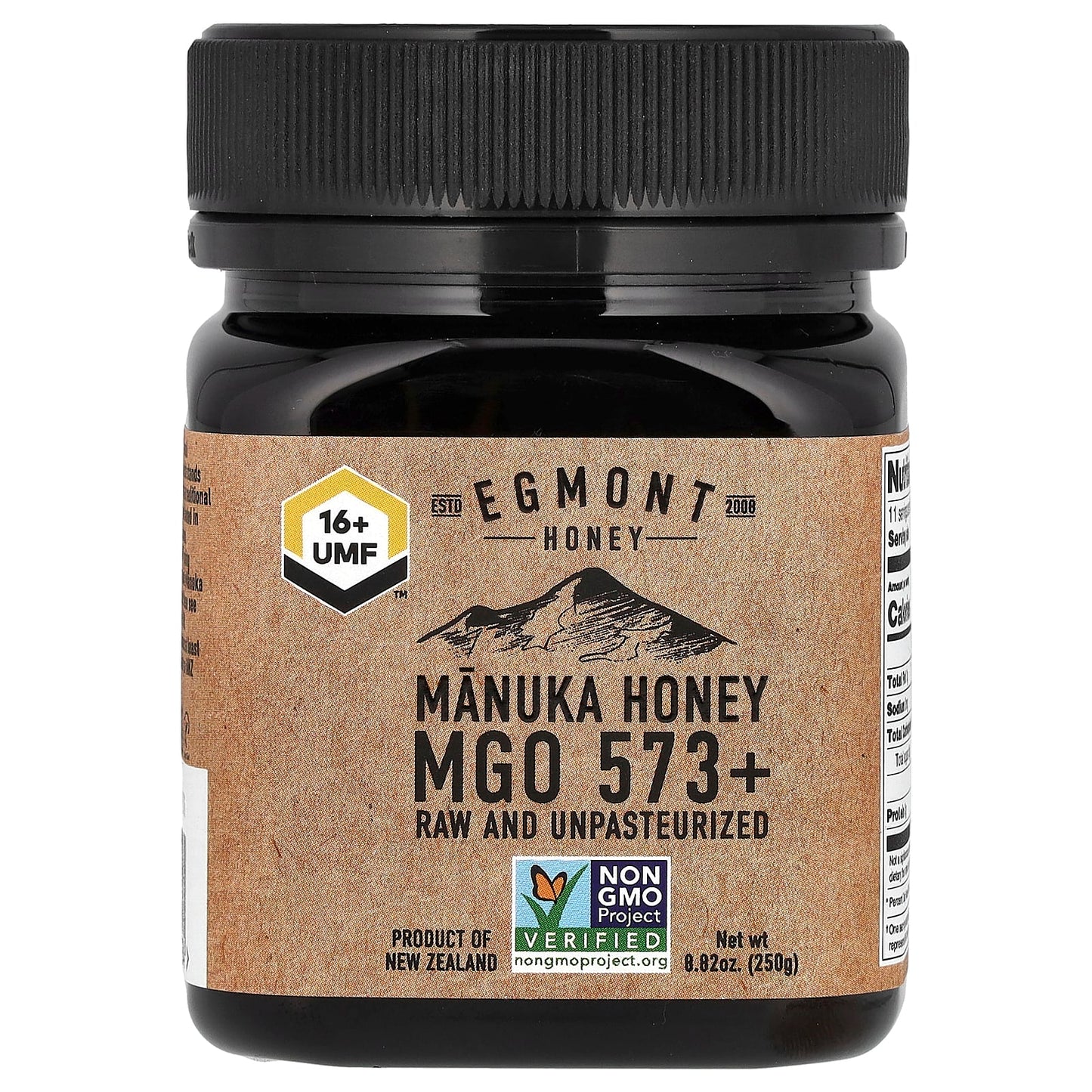 Egmont Honey-Manuka Honey-Raw and Unpasteurized-MGO 573+-8.82 oz (250 g)