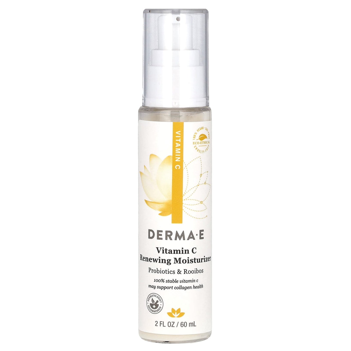 DERMA E-Vitamin C Renewing Moisturizer-Probiotics & Rooibos-2 fl oz (60 ml)