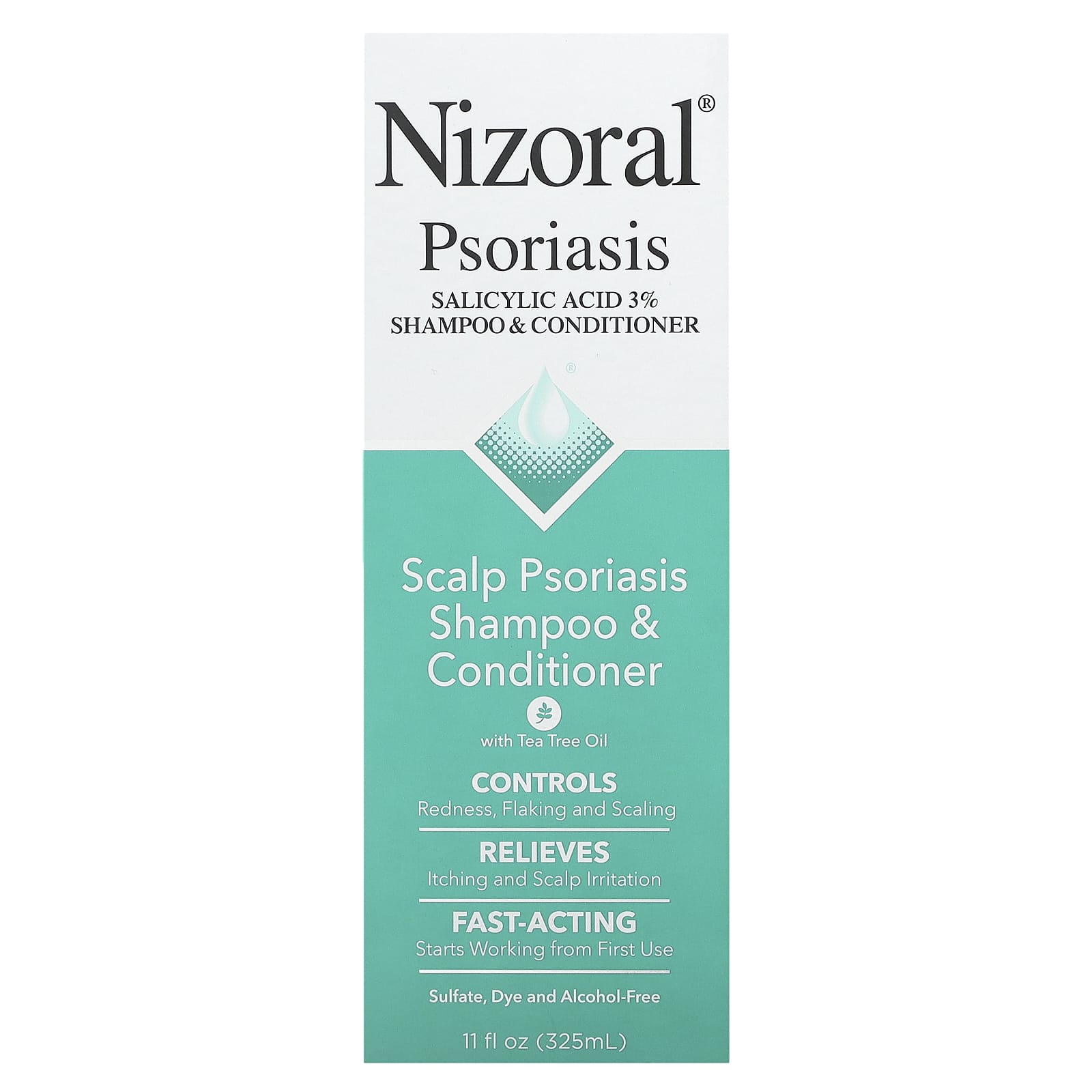 Nizoral-Scalp Psoriasis Shampoo & Conditioner-With Tea Tree Oil-11 fl oz (325 ml)