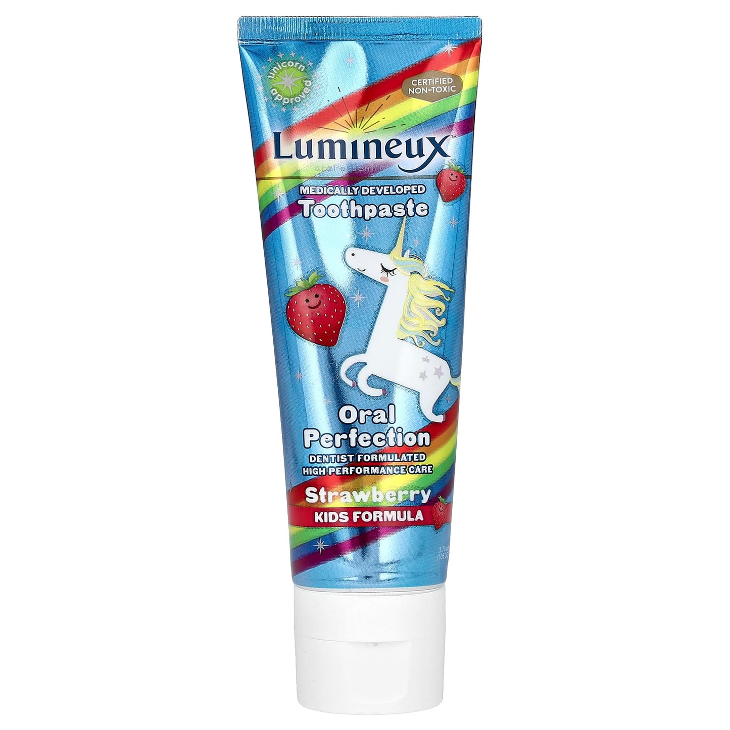 Lumineux Oral Essentials-Medically Developed Toothpaste-Kids Formula-Strawberry-3.75 oz (106.3 g)