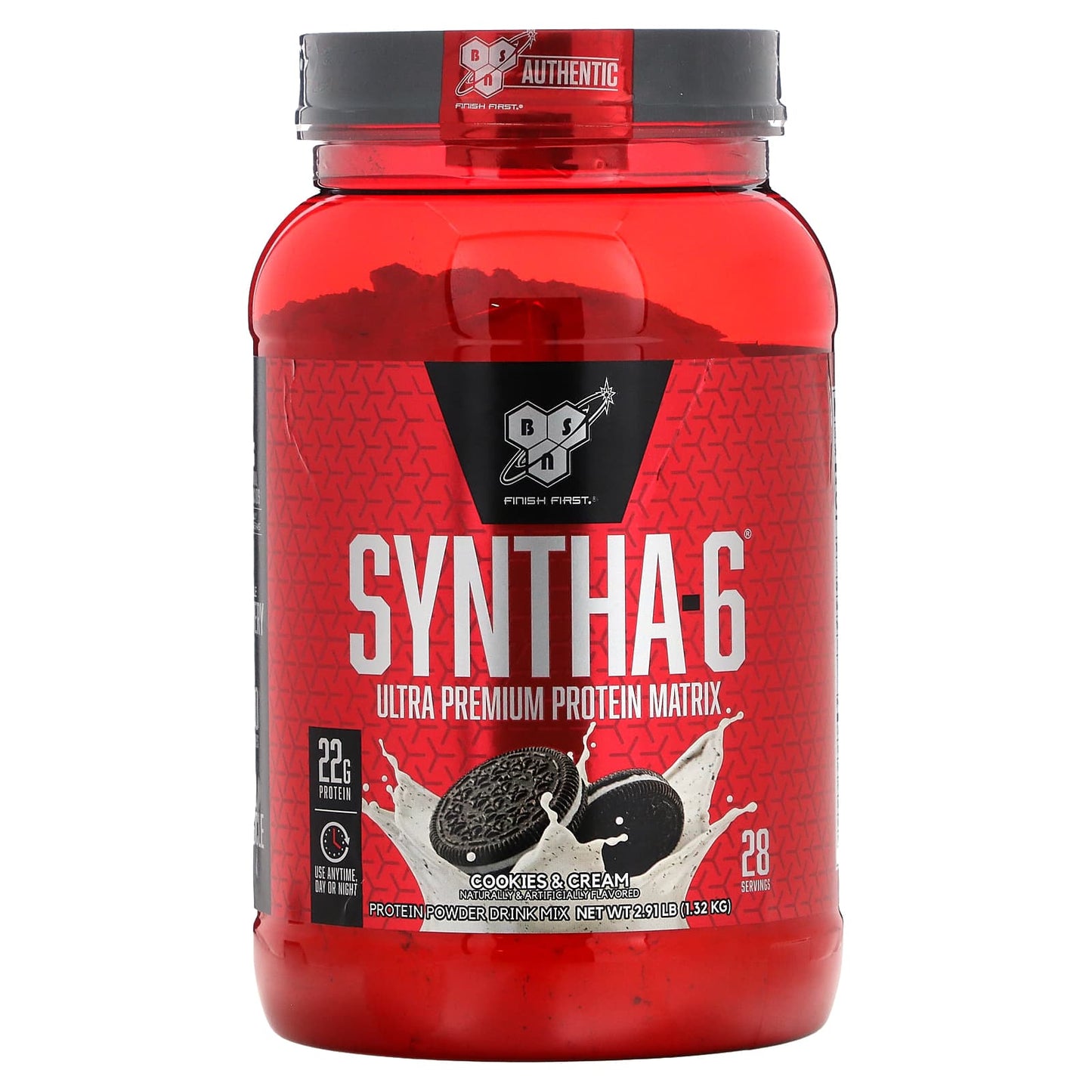 BSN-Syntha-6-Ultra Premium Protein Matrix-Cookies & Cream-2.91 lb (1.32 kg)