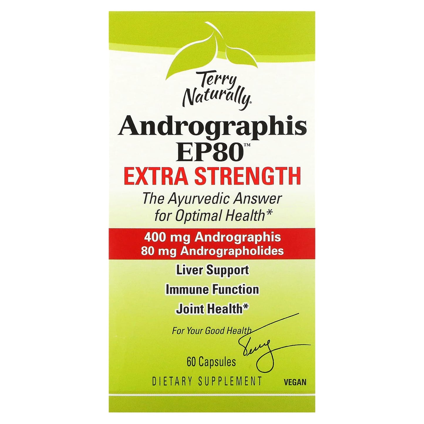 Terry Naturally-Andrographis EP80-Extra Strength-60 Capsules