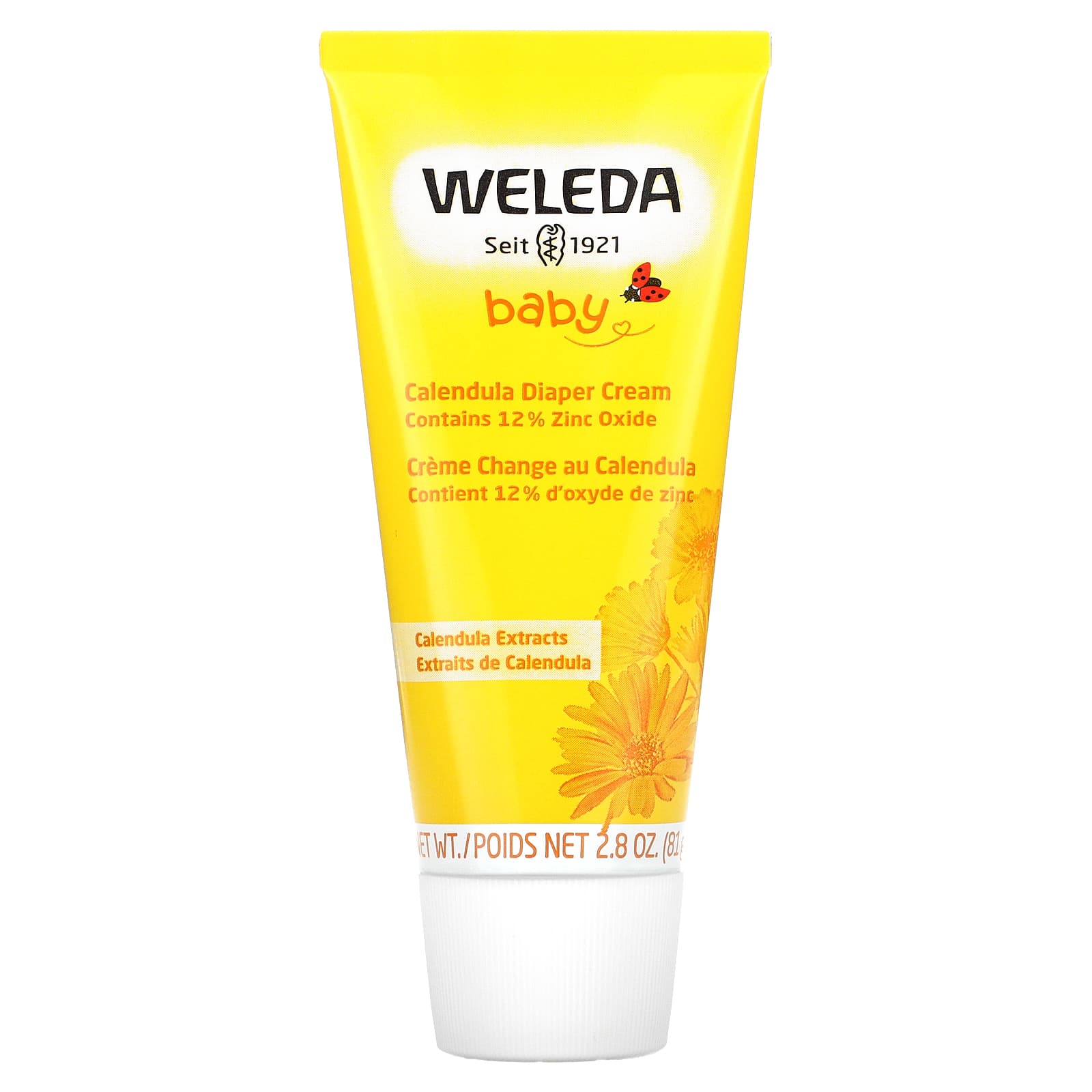 Weleda-Baby-Calendula Diaper Cream-Calendula Extracts-2.8 oz (81 g)