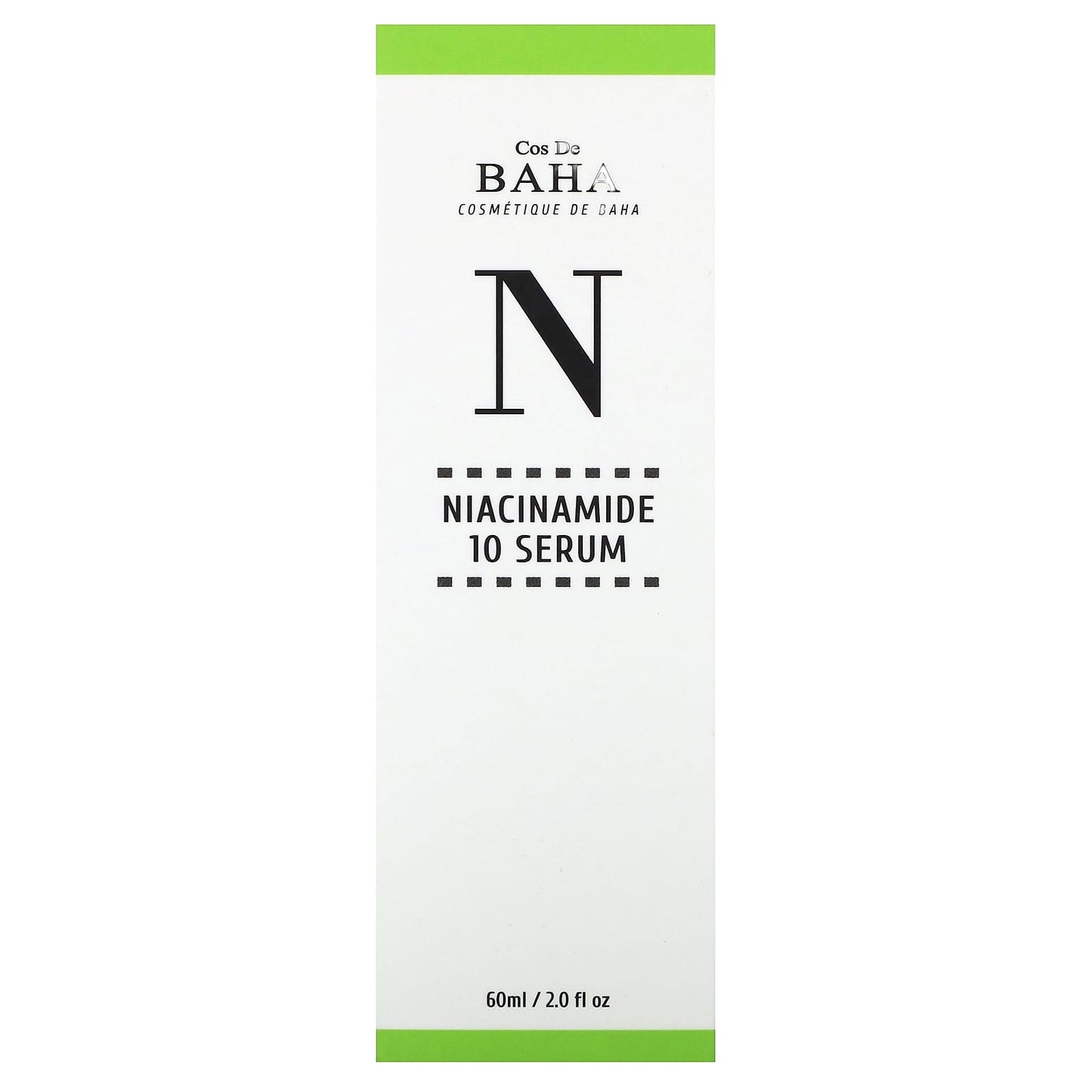 Cos De BAHA, N, Niacinamide 10 Serum, 2 fl oz (60 ml)