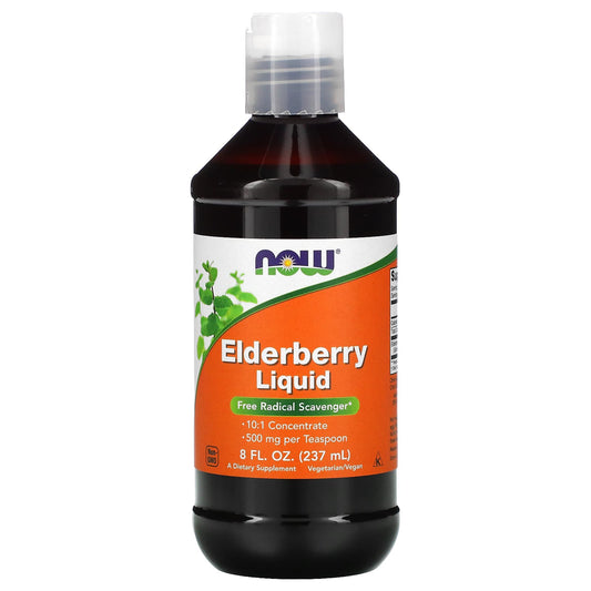 NOW Foods-Elderberry Liquid-500 mg-8 fl oz (237 ml)