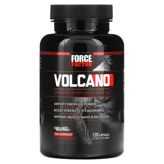 Force Factor-Volcano-Explosive Nitric Oxide Booster-120 Capsules