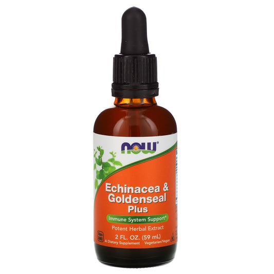 NOW Foods-Echinacea & Goldenseal Plus-2 fl oz (59 ml)