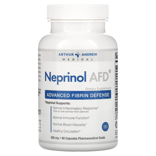 Arthur Andrew Medical-Neprinol AFD-Advanced Fibrin Defense-500 mg-90 Capsules