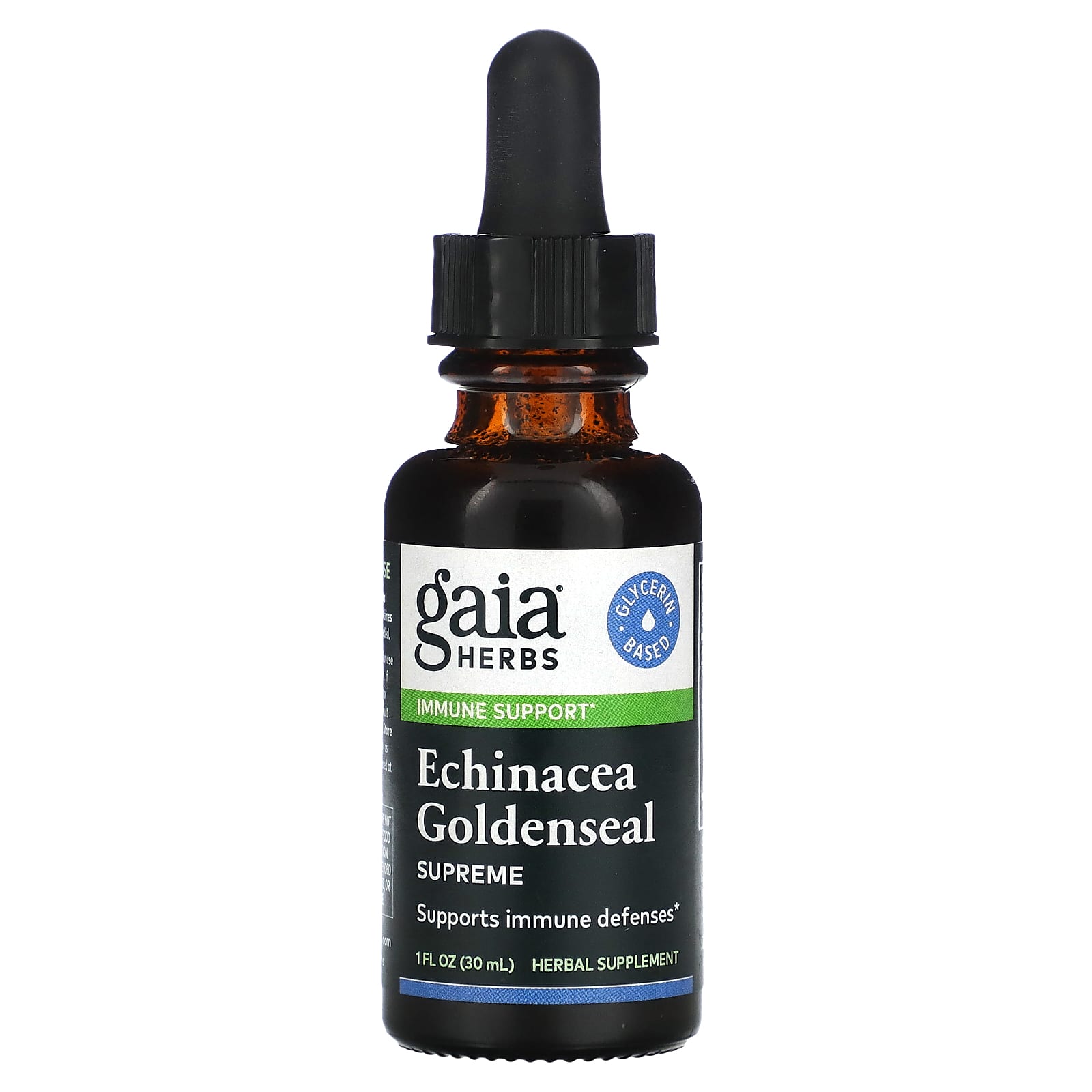 Gaia Herbs-Echinacea Goldenseal Supreme-1 fl oz (30 ml)