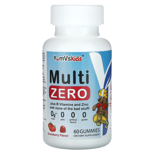 YumV's-Kids-Multi Zero Gummies-Strawberry-60 Gummies