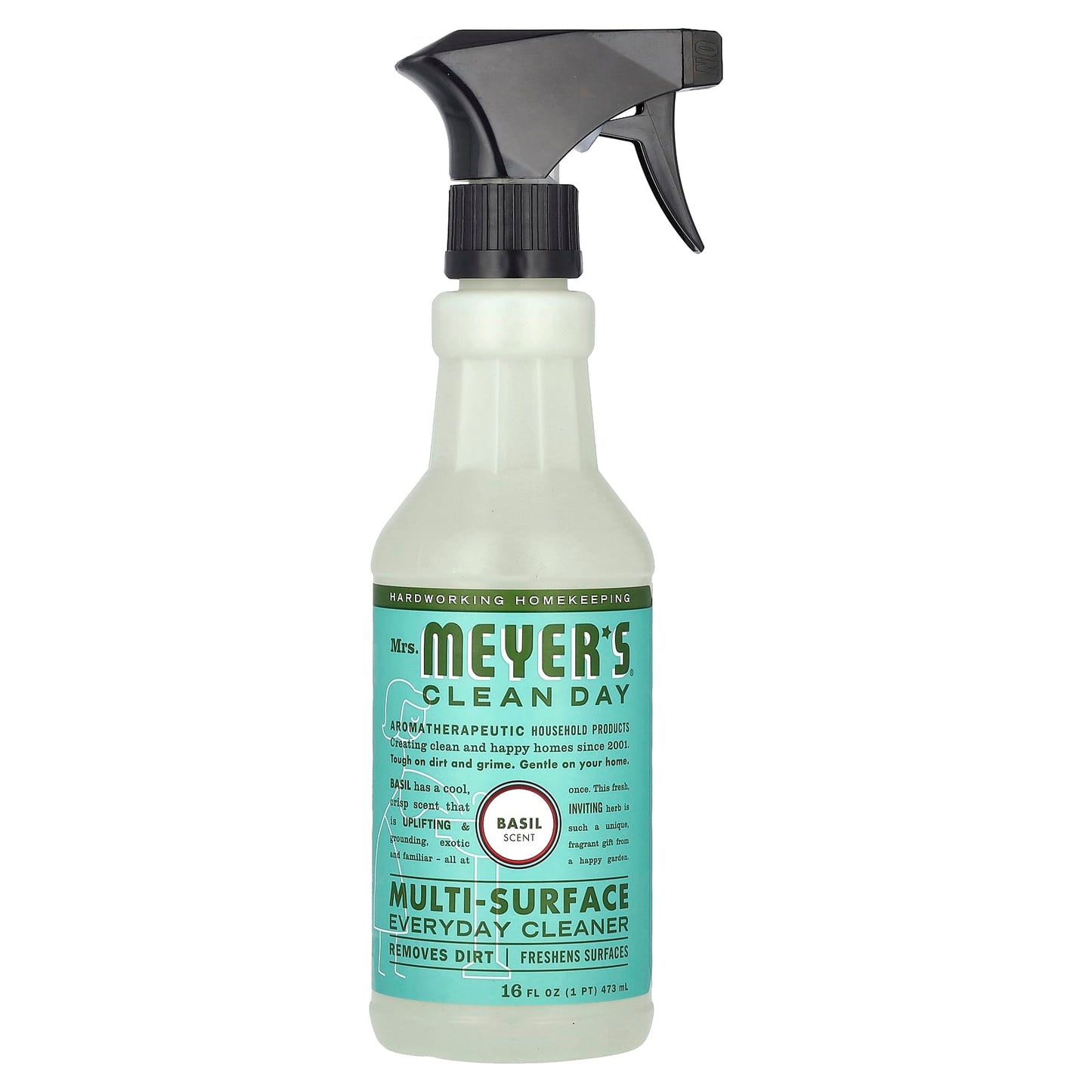 Mrs. Meyers Clean Day-Multi-Surface Everyday Cleaner-Basil Scent-16 fl oz (473 ml)
