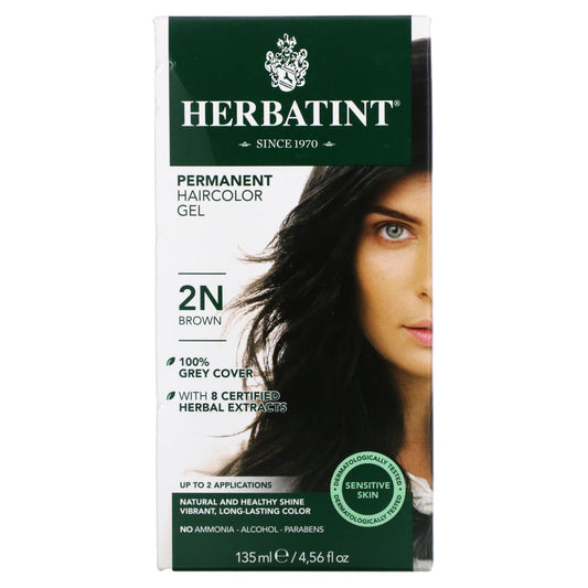 Herbatint-Permanent Haircolor Gel-2N-Brown-4.56 fl oz (135 ml)