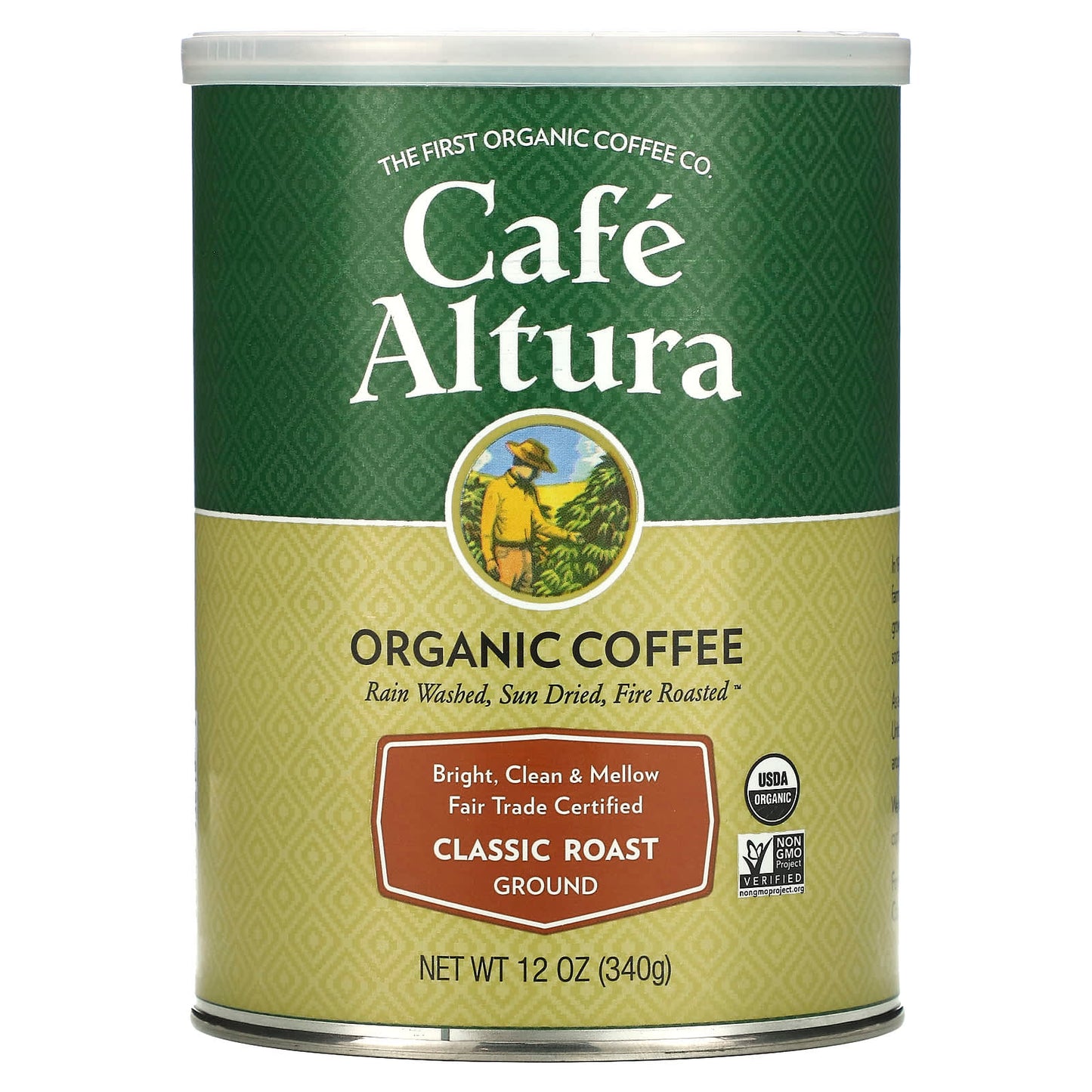 Cafe Altura-Organic Coffee-Ground-Classic Roast-12 oz (340 g)