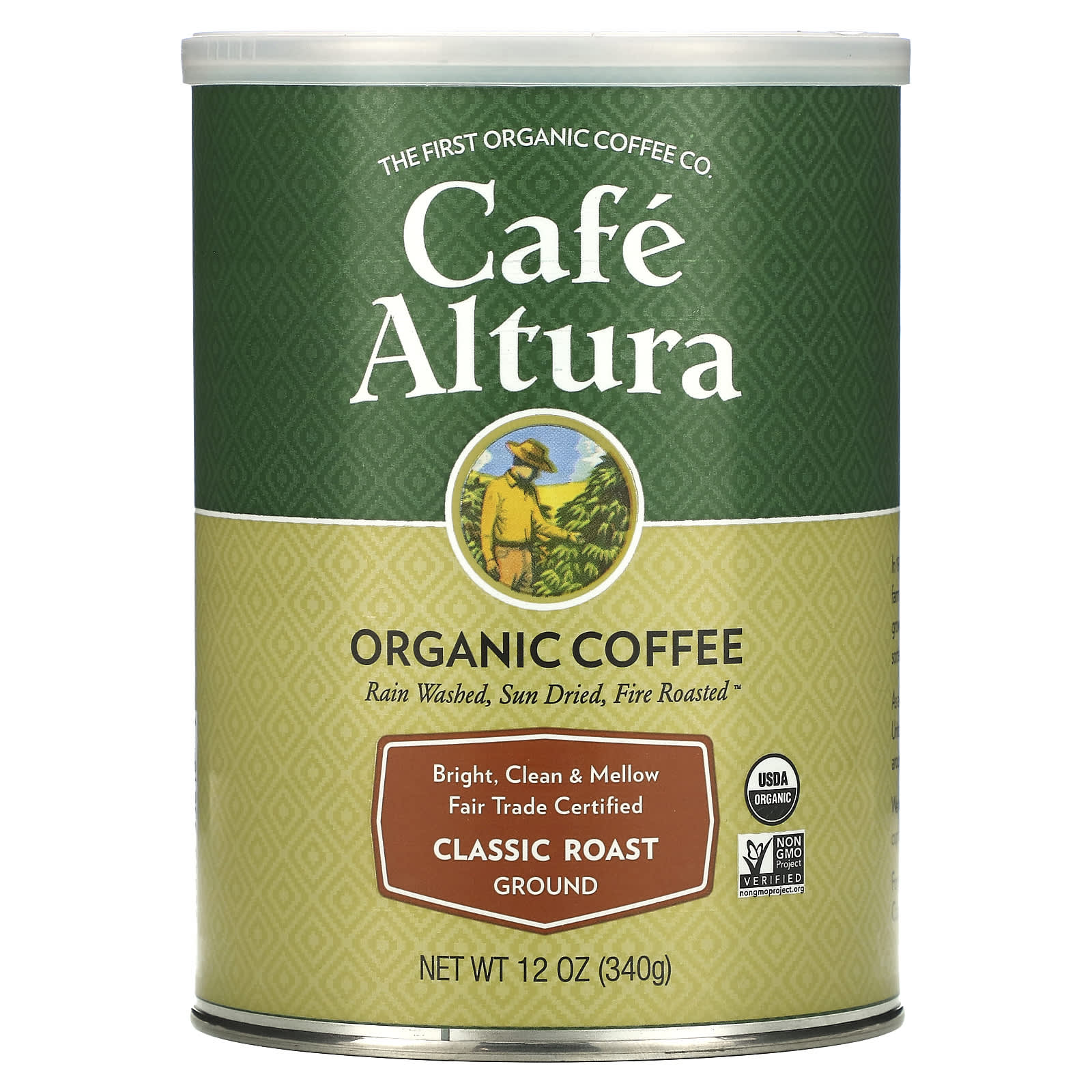 Cafe Altura-Organic Coffee-Ground-Classic Roast-12 oz (340 g)