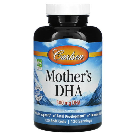 Carlson-Mother's DHA-500 mg-120 Soft Gels