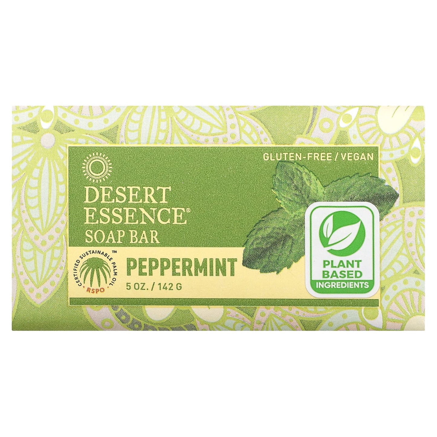 Desert Essence-Soap Bar-Peppermint-5 oz (142 g)