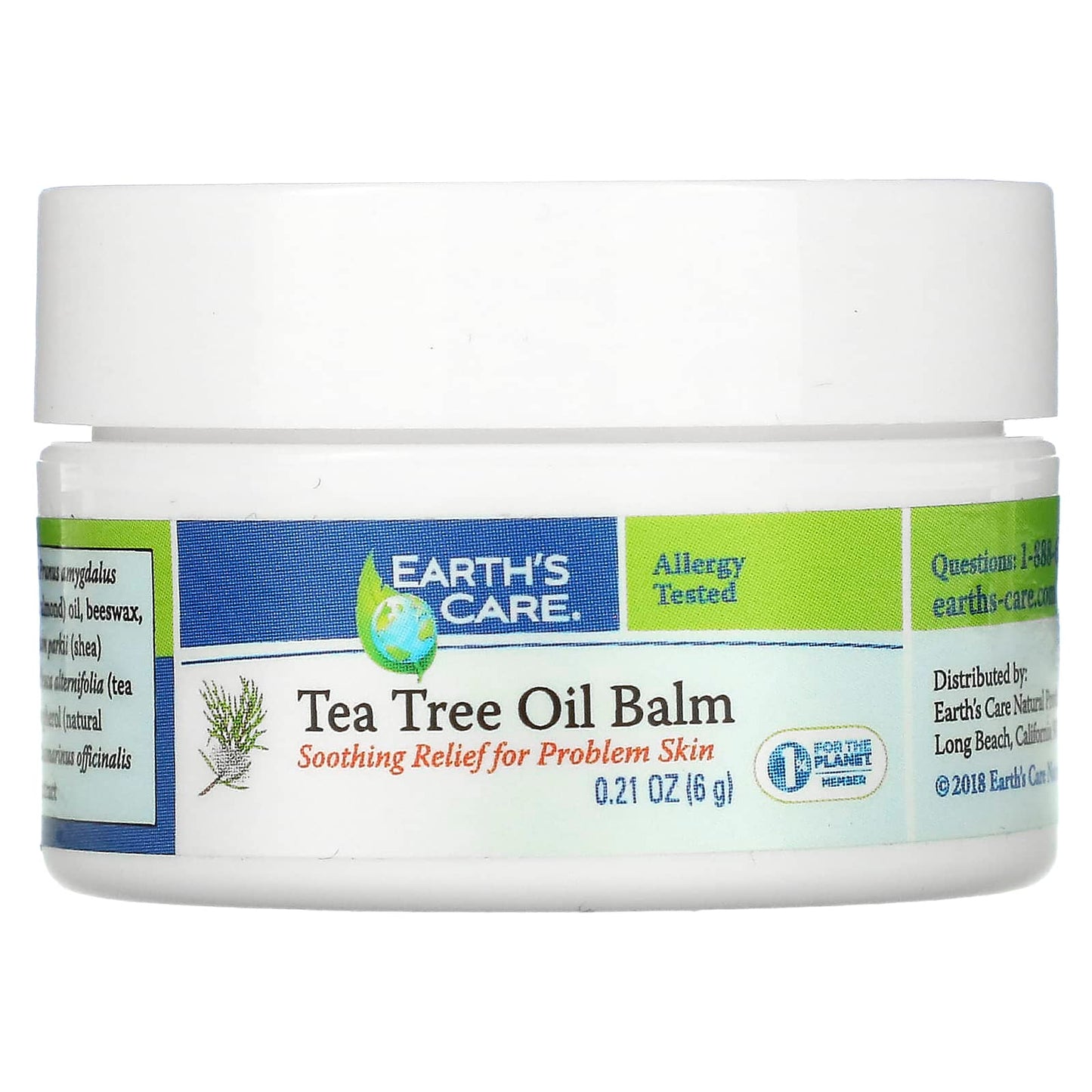 Earth's Care-Tea Tree Oil Balm-0.21 oz (6 g)