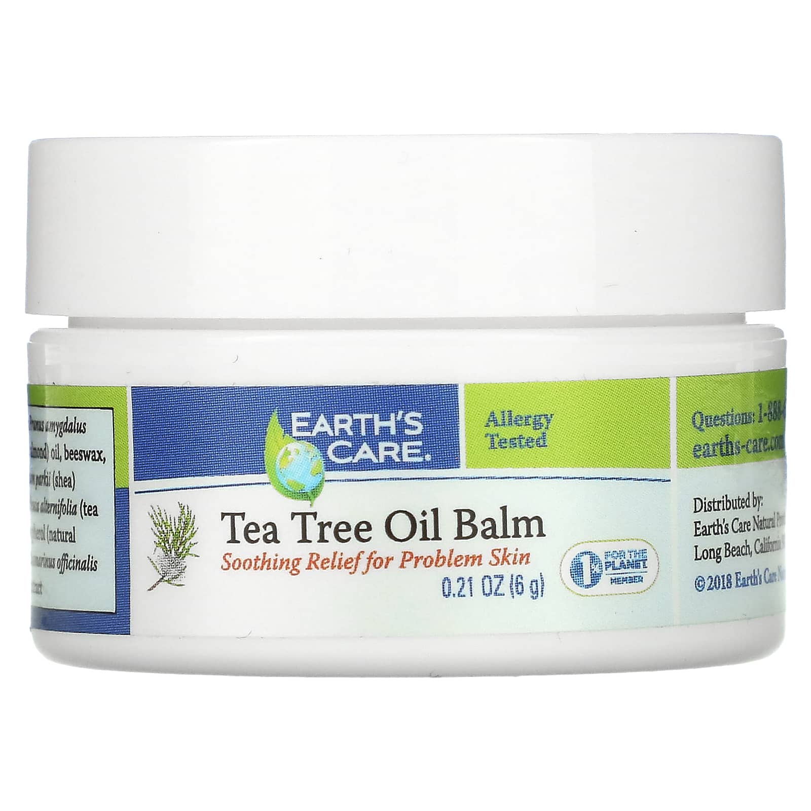 Earth's Care-Tea Tree Oil Balm-0.21 oz (6 g)