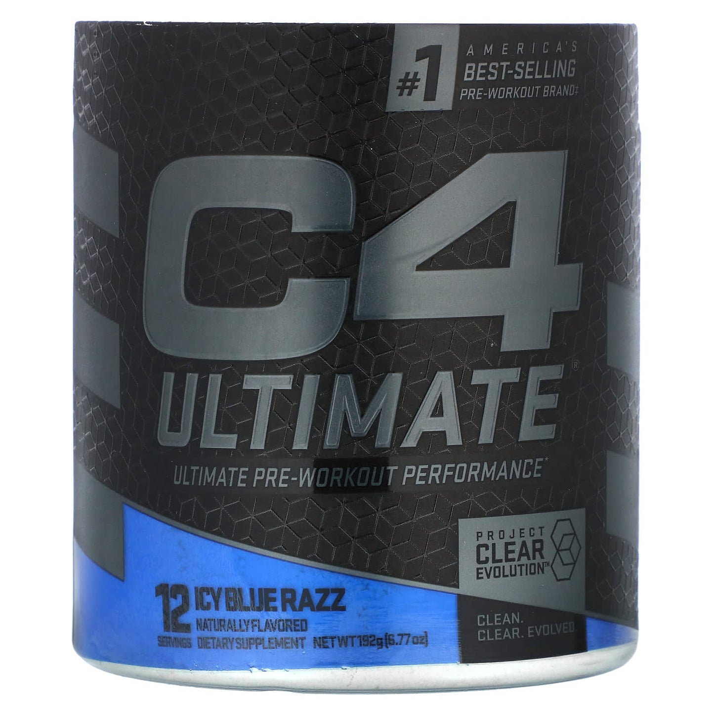 Cellucor-C4 Ultimate-Pre-Workout Performance-Icy Blue Razz-6.77 oz (192 g)