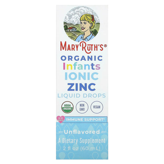 MaryRuth's-Organic Infants Ionic Zinc-Liquid Drops-6 - 12 Months-Unflavored-2 fl oz (60 ml)