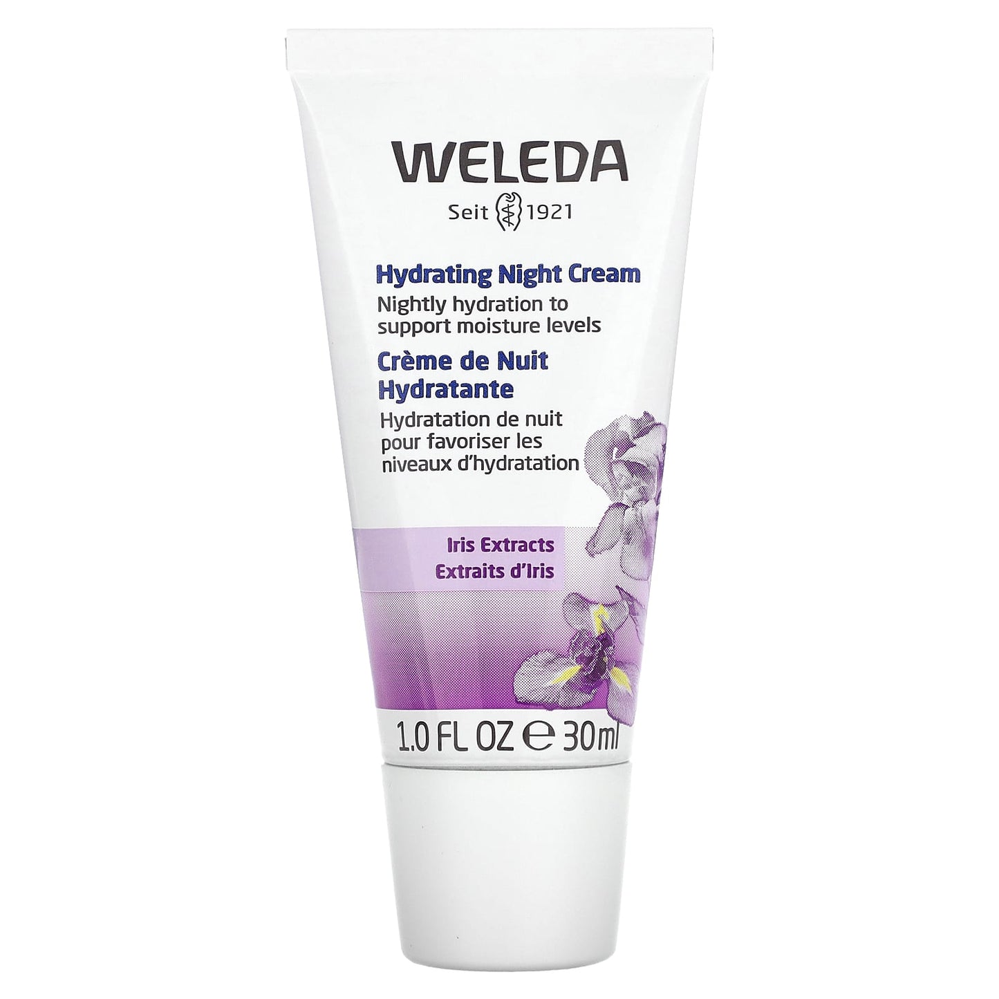 Weleda-Hydrating Night Cream-Iris Extracts-1 fl oz (30 ml)