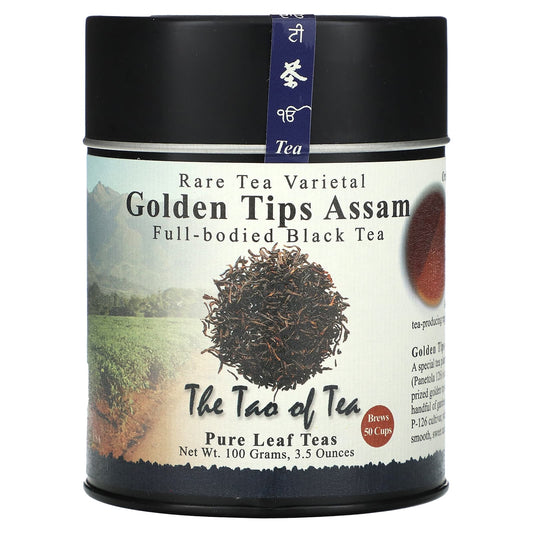 The Tao of Tea-Full-Bodied Black Tea-Golden Tips Assam-3.5 oz (100 g)