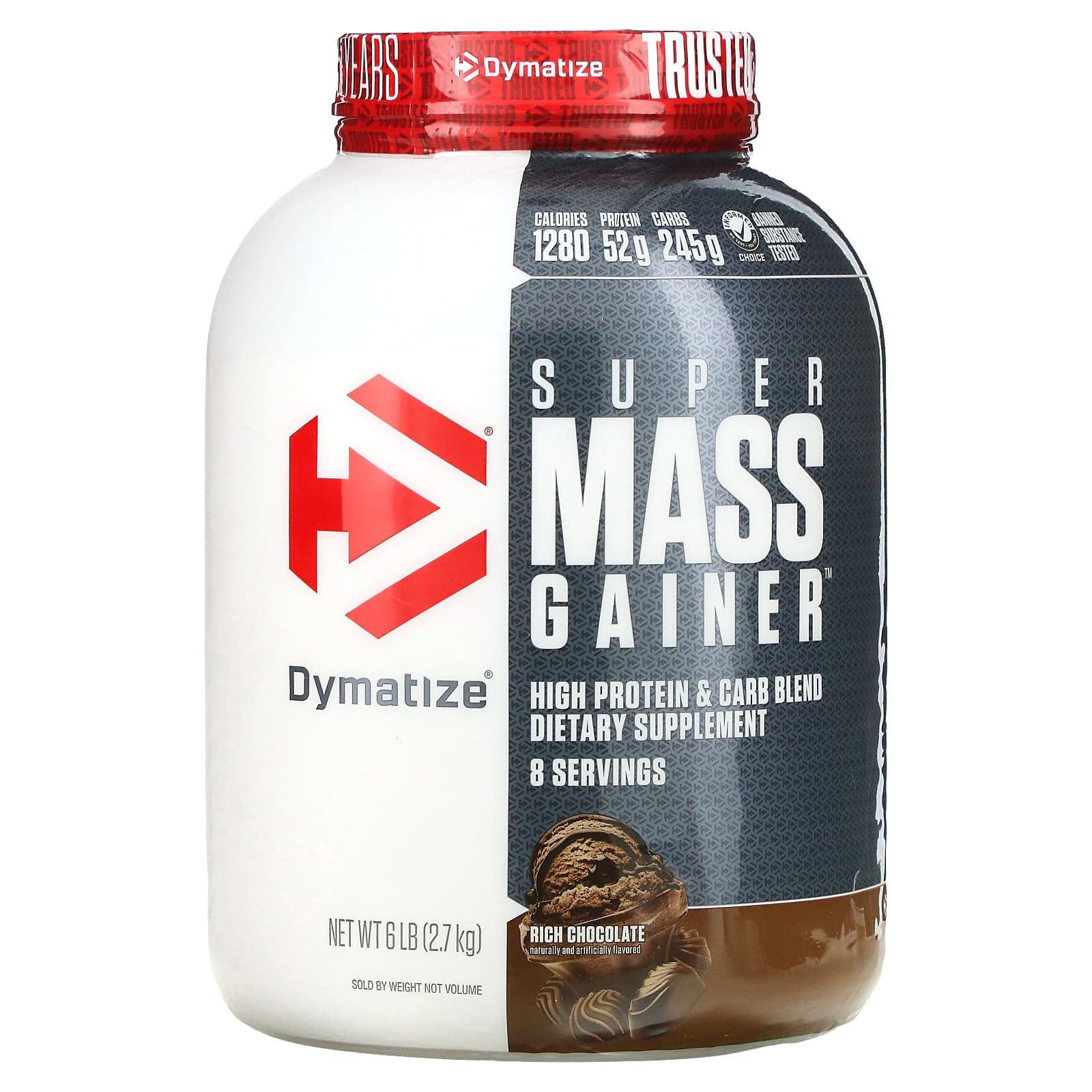 Dymatize-Super Mass Gainer-Rich Chocolate-6 lb (2.7 kg)