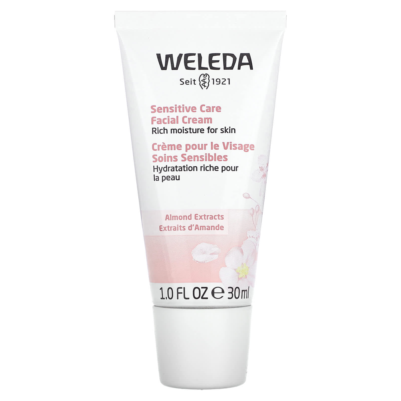 Weleda-Sensitive Care Facial Cream-Almond Extracts-1.0 fl oz (30 ml)